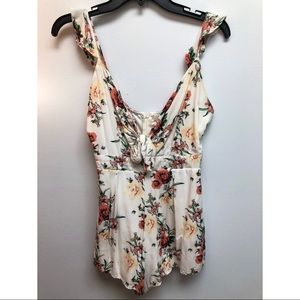 Floral pattern romper
